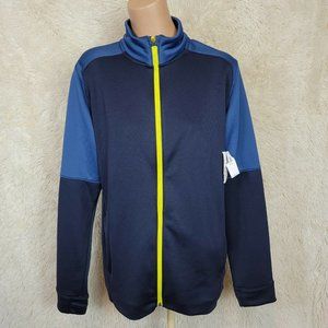 OLD NAVY ACTIVE Boy's Size XXL 18 GO-DRY Full Zip Jacket Navy Zipper Pockets K